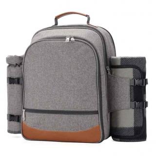 Outdoor Picnic Cooler Backpack With Compartments For 4 Person - 副本